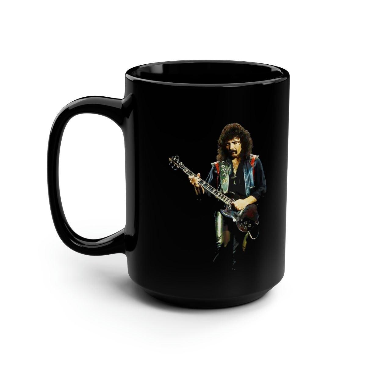 Tony Iommi of Black Sabbath Black Mug 15oz