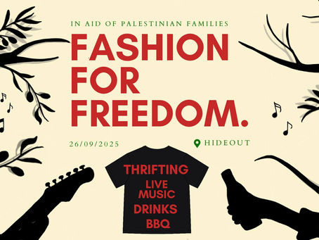 Fashion For Freedom - Charity Event Launched in Aid of Palestinian Refugees