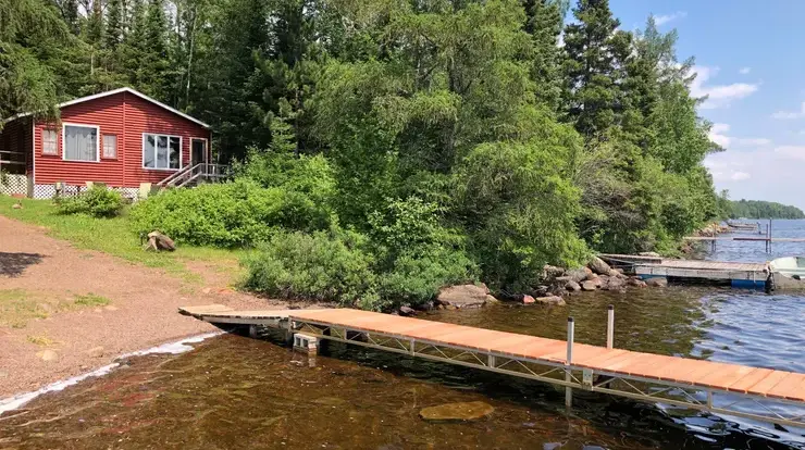 View of Bird's Nest from the docks.