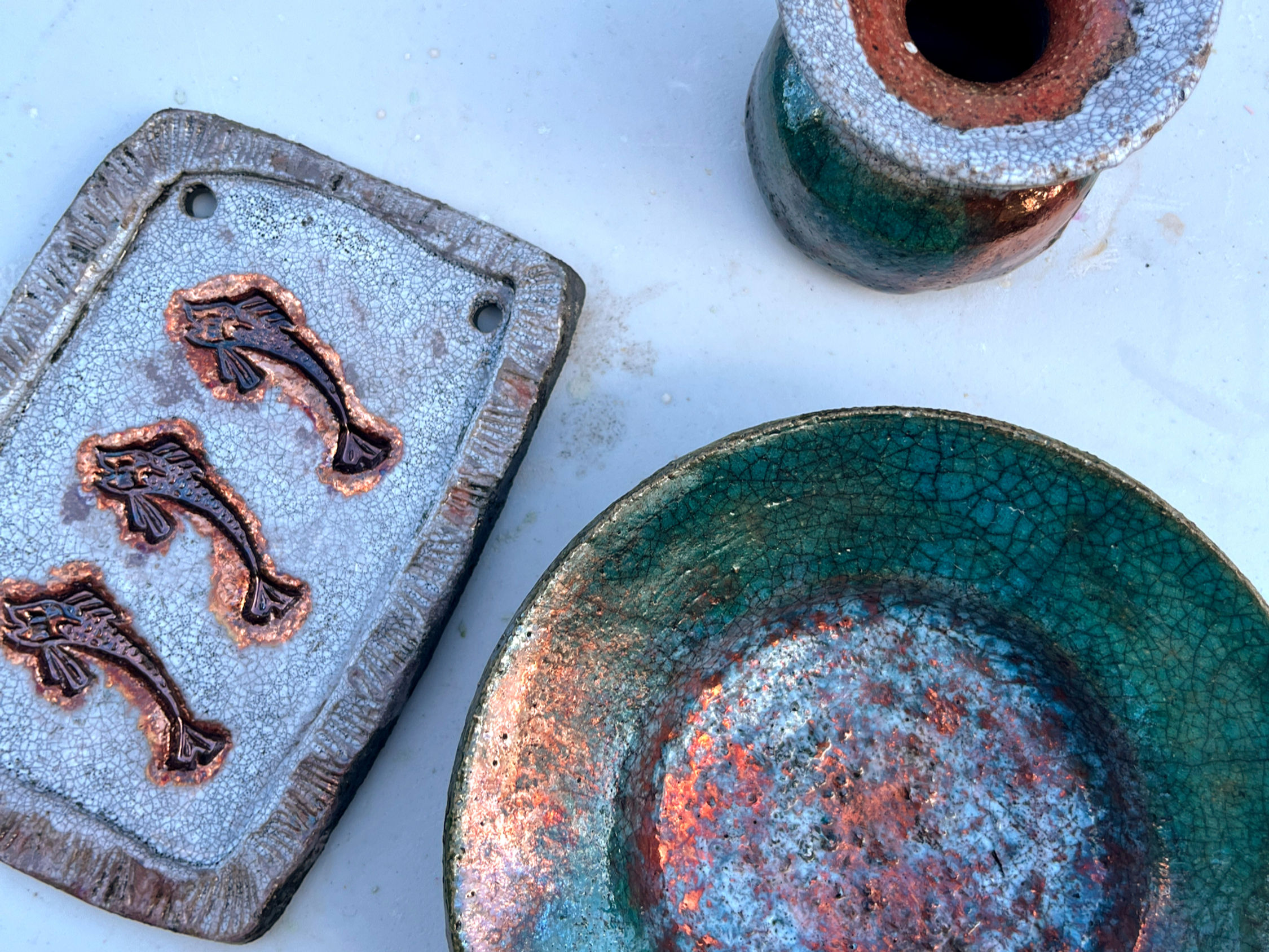 raku pottery dishes