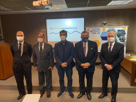 SIMDE participa de reunião do Cluster Naval com representantes da ALERJ
