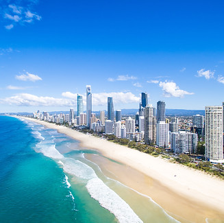 An arial image over an unknown city