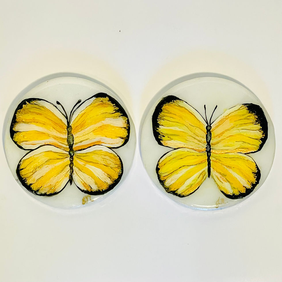 Thumbnail: Yellow Butterfly Coasters