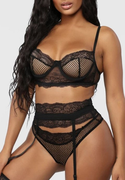 Thumbnail: Shine A Light Bra and Garter Set