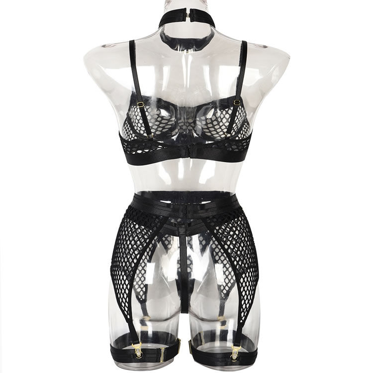Thumbnail: Forever Fishnet Bra Set
