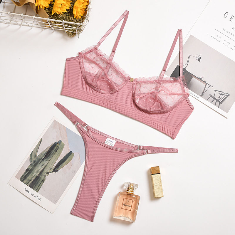 Thumbnail: Multicolor Lingerie Woman Sexy Lingerie with Garter
