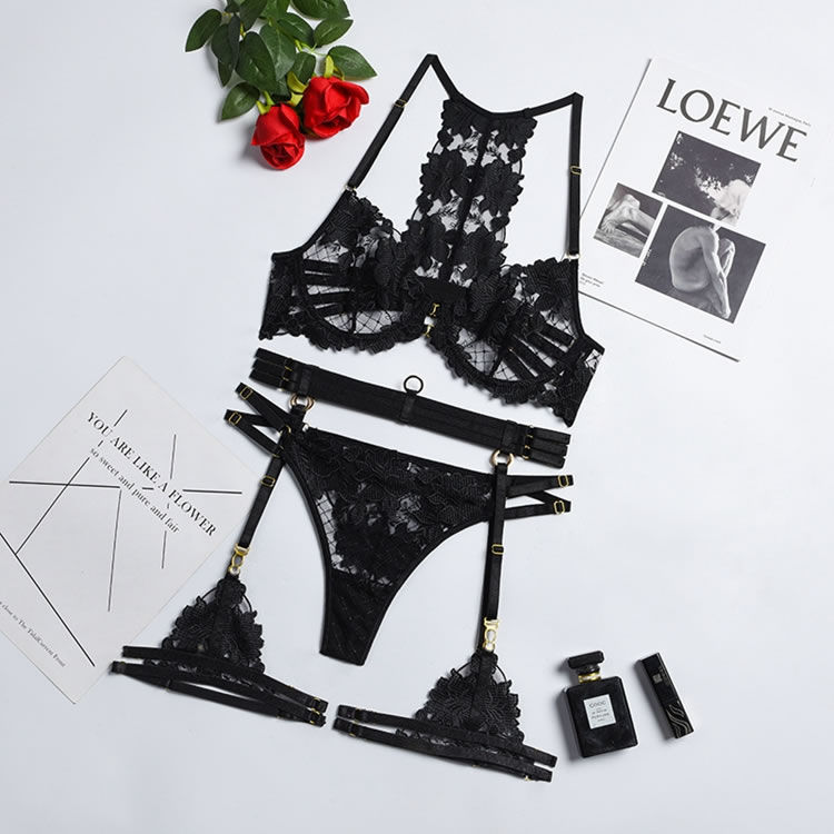 Thumbnail: Ila Strappy Lace Bra Set