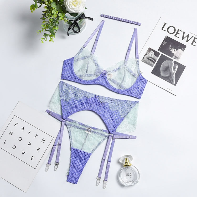 Thumbnail: Lavender Fantasy Bra Set