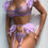 Thumbnail: Women's Feather Trim Bra and Panty Set