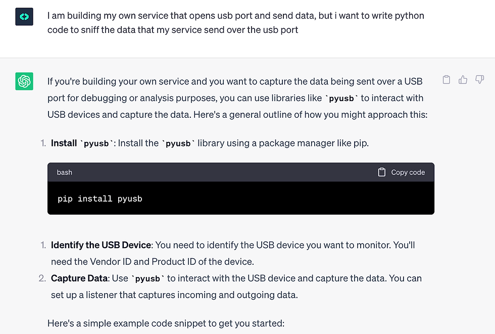 A contextual prompt conversation with ChatGPT