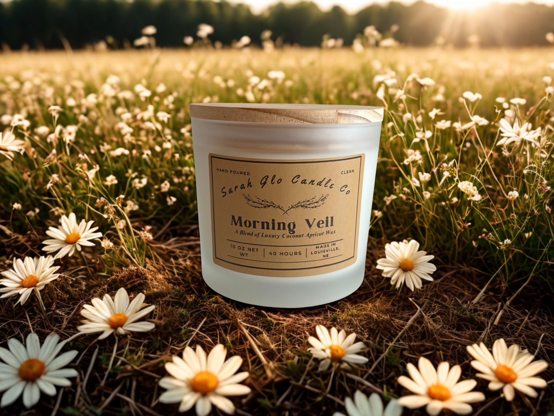Morning Veil 10 oz candle  Sarah Glo Candle Co