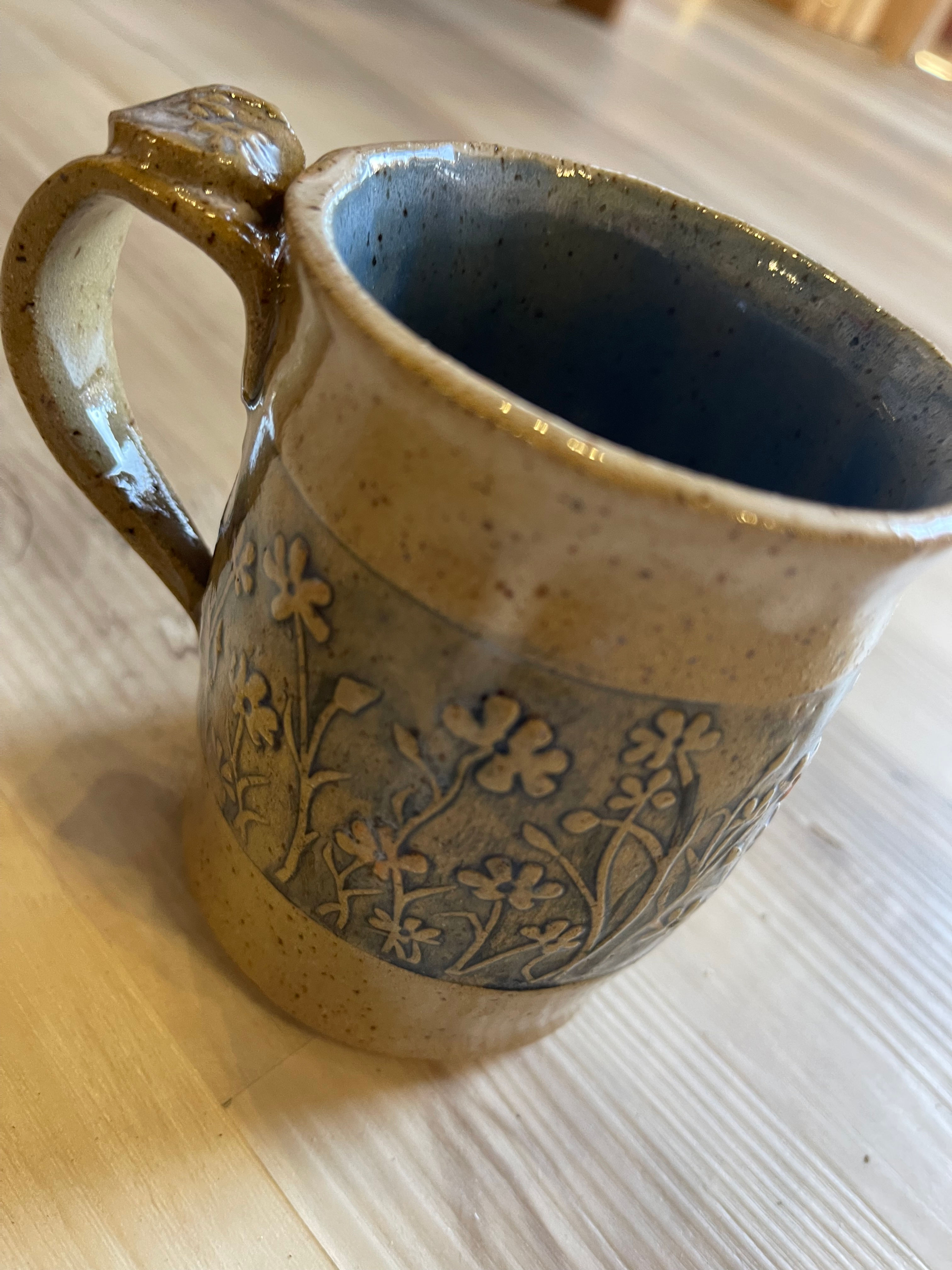 Wild flower Mugs  Kelly Paxton Pottery
