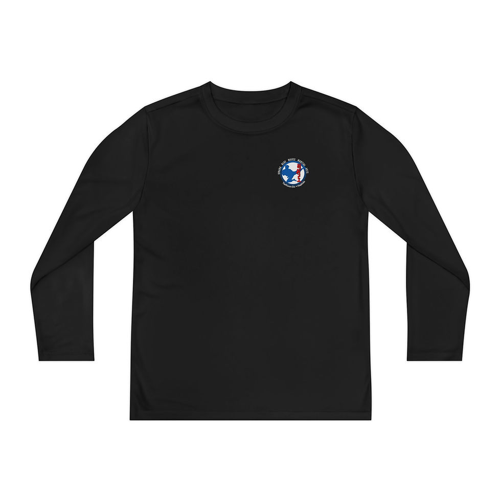 Thumbnail: Moisture-wicking Youth Long Sleeve Competitor Tee (logo front only)
