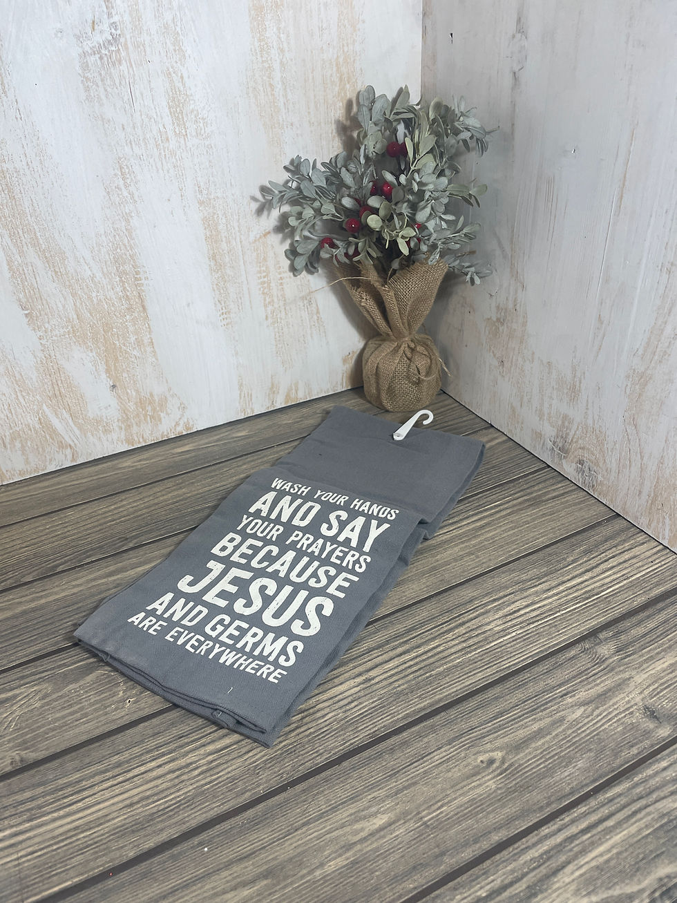 Thumbnail: Wash Your Hands & Say Your Prayers Towel