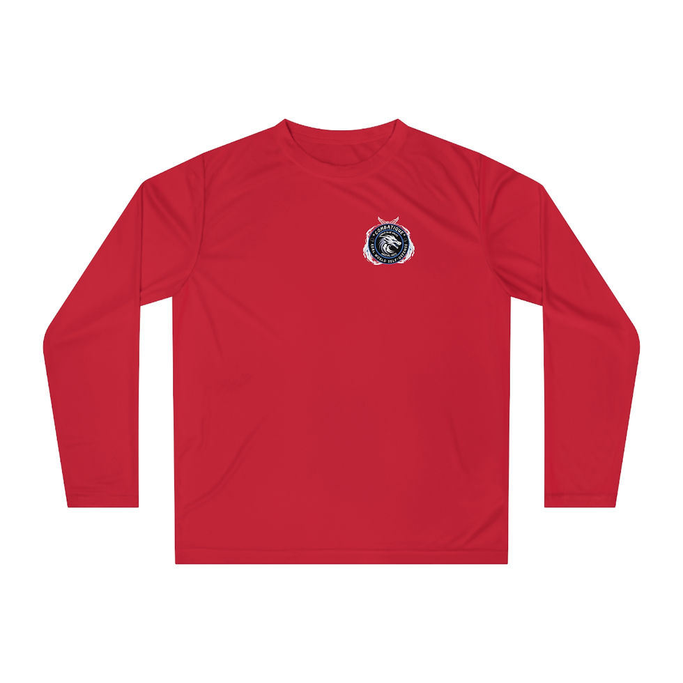 Thumbnail: Combatique Moisture Wicking Long Sleeve - Blue Logo 
