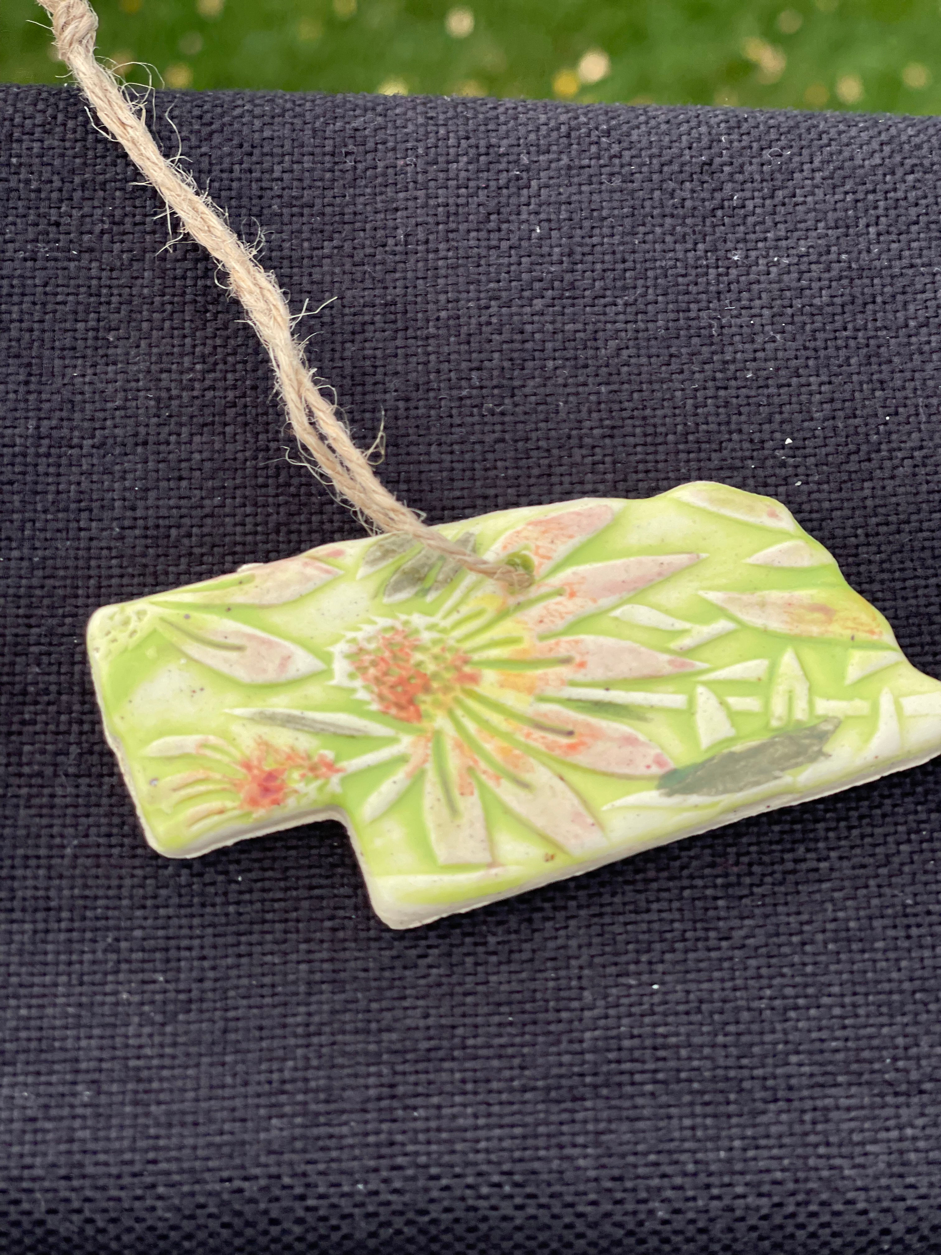 Nebraska State Ornament  Kelly Paxton Pottery