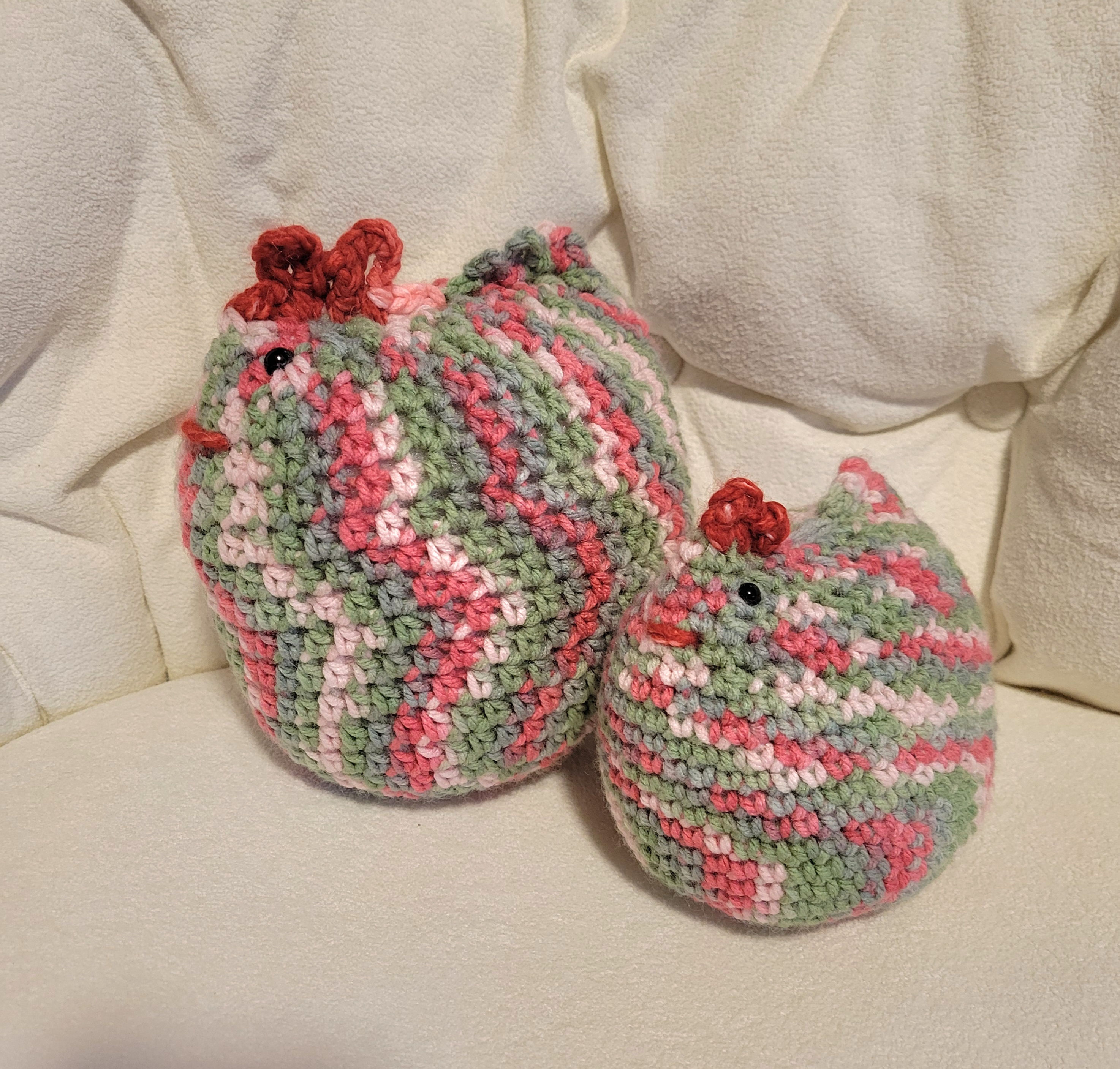 Spring Hens Small  PinKs Crochet Beautique