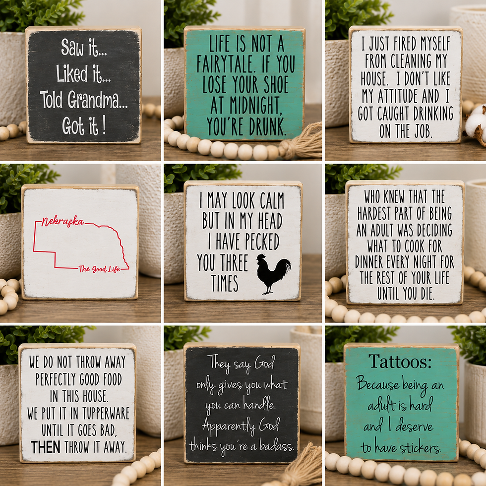 Thumbnail: 5" square block sitters