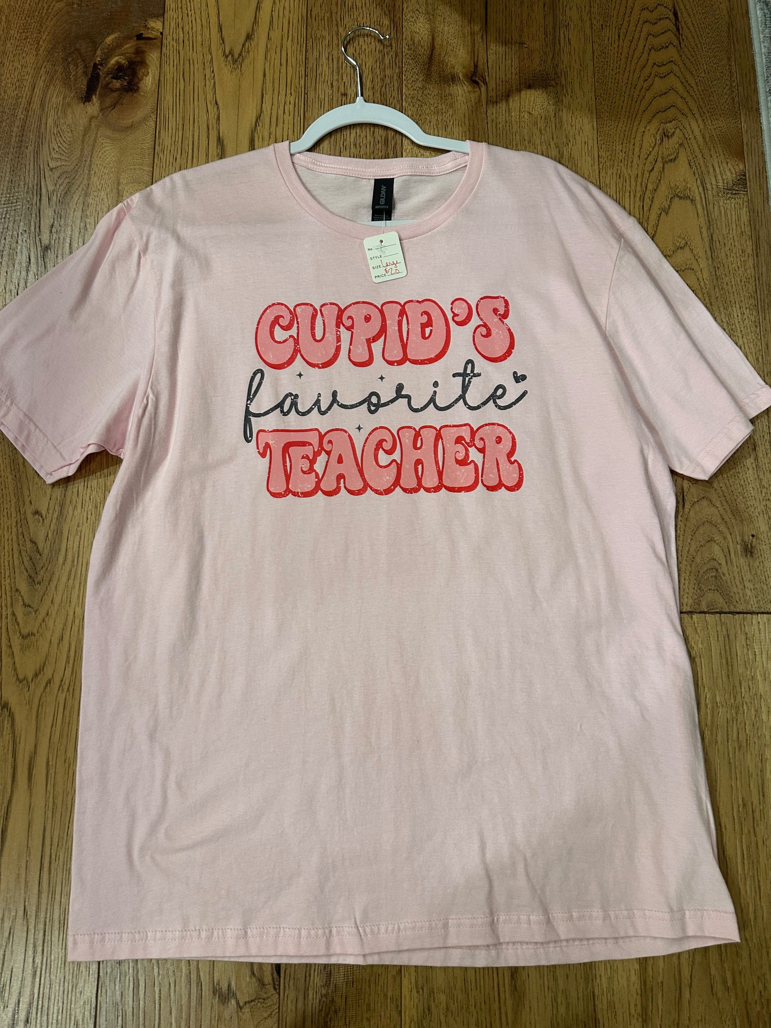 tshirt/Lg/Pink/Cupids favorite Teacher  Sassy but Classy Designs