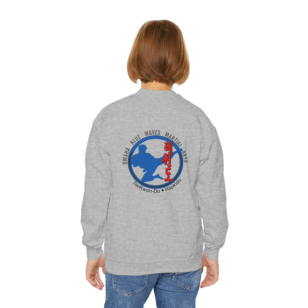 Thumbnail: Youth Crewneck Sweatshirt dual logo 