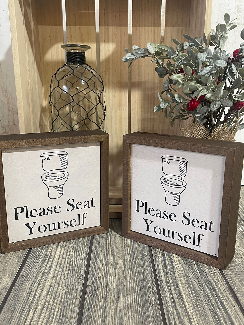 Please Seat Yourself Sign