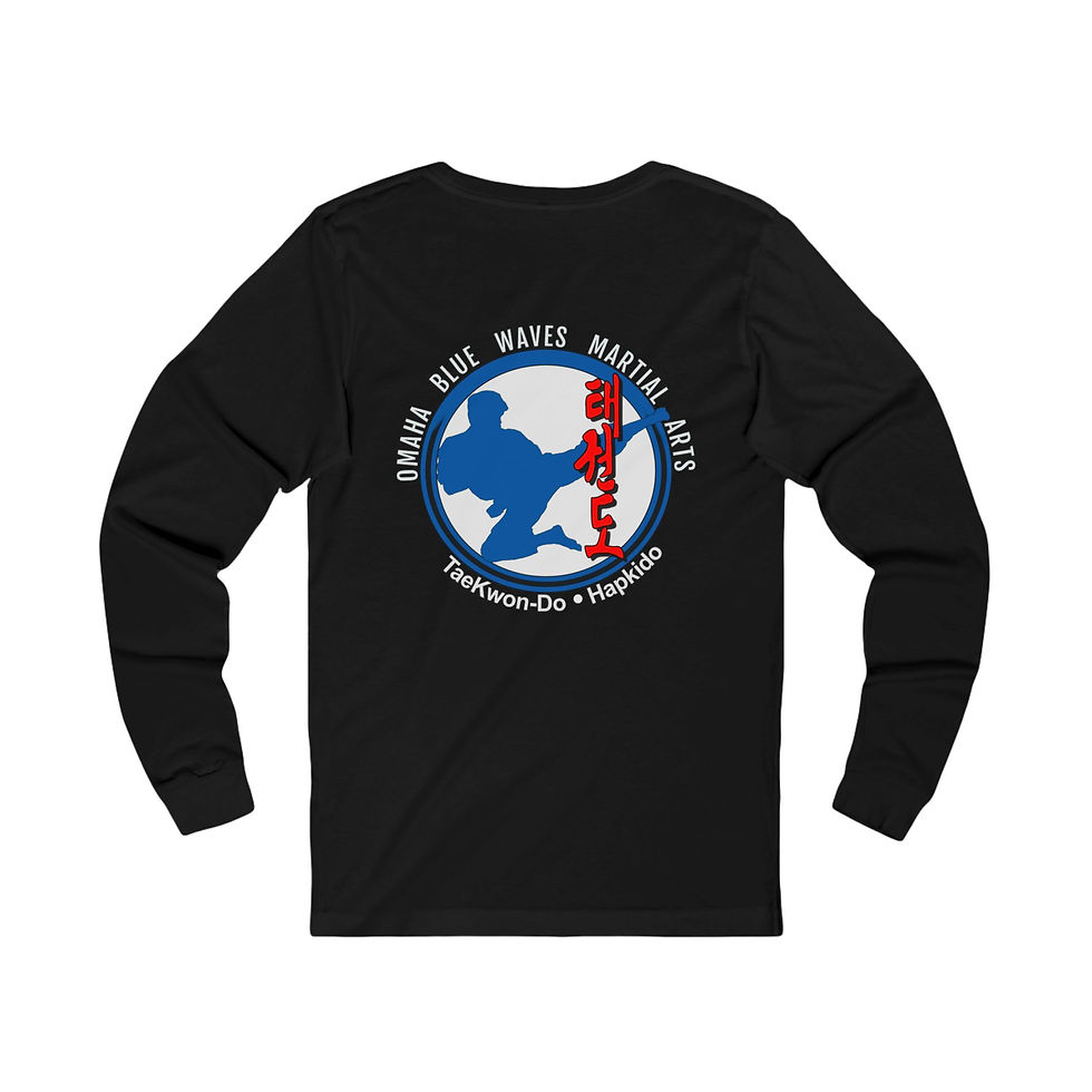 Thumbnail: Long Sleeve Martial Arts Logo T-shirt - dual logo