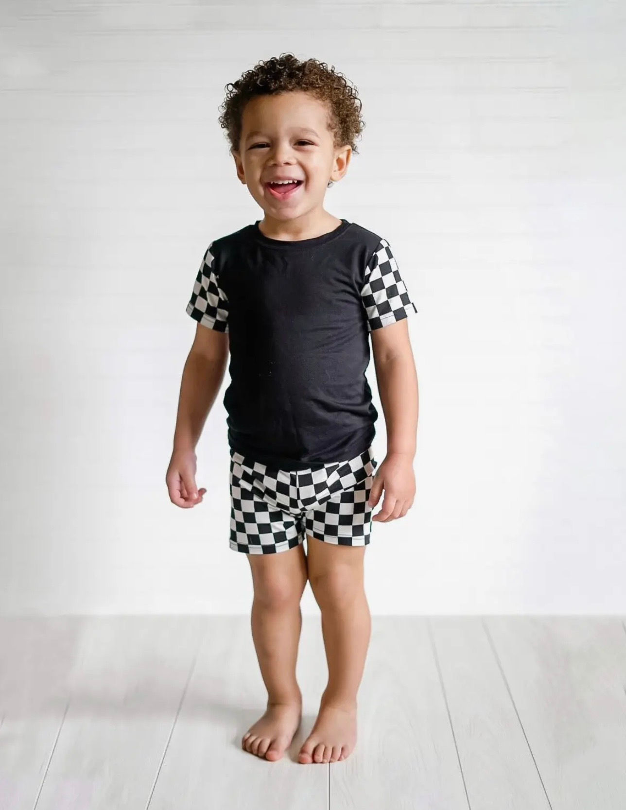 Pit Crew toddler 2 piece short  The Snug Peanut