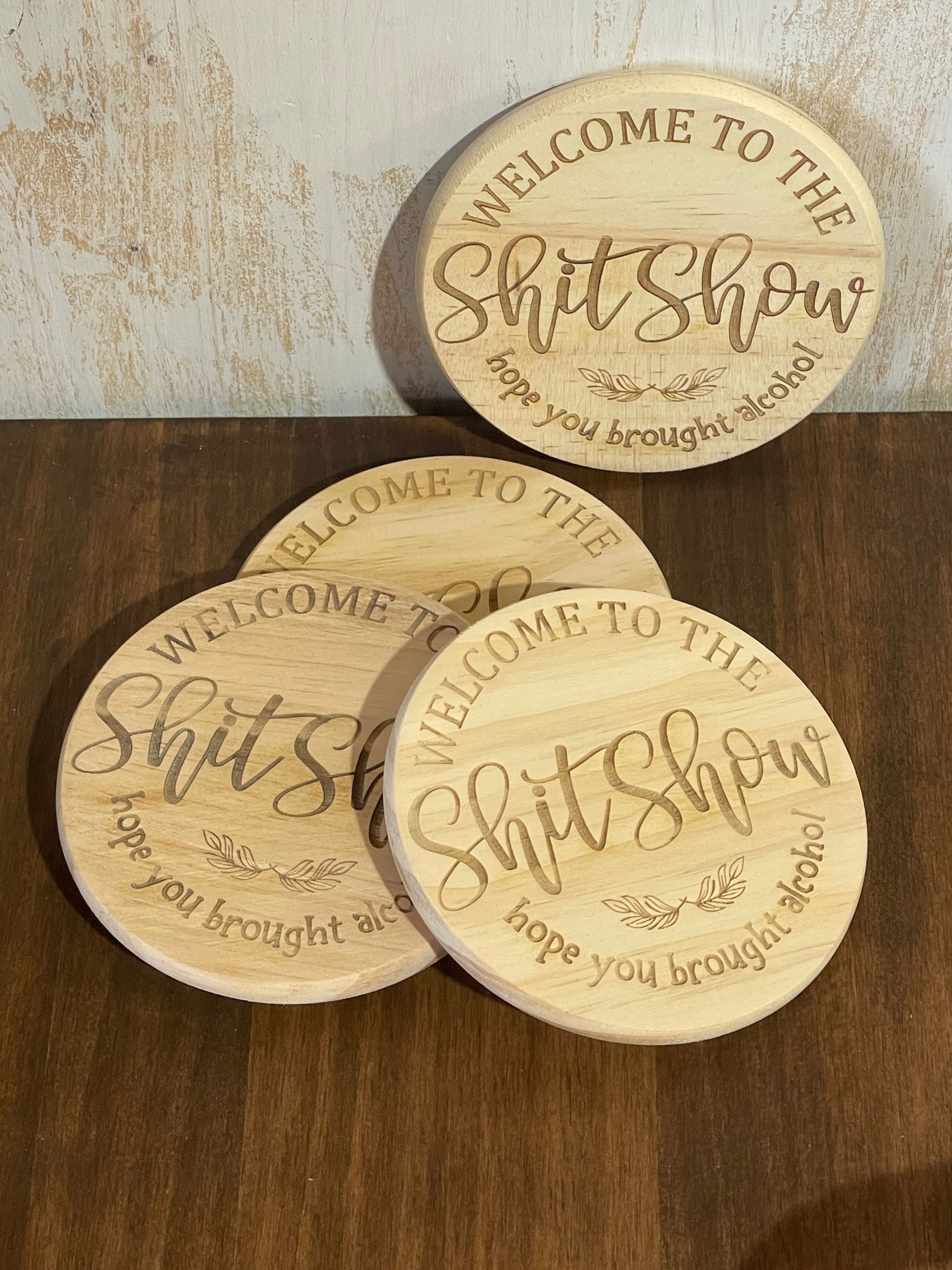 Welcome to the Shit show coasters
