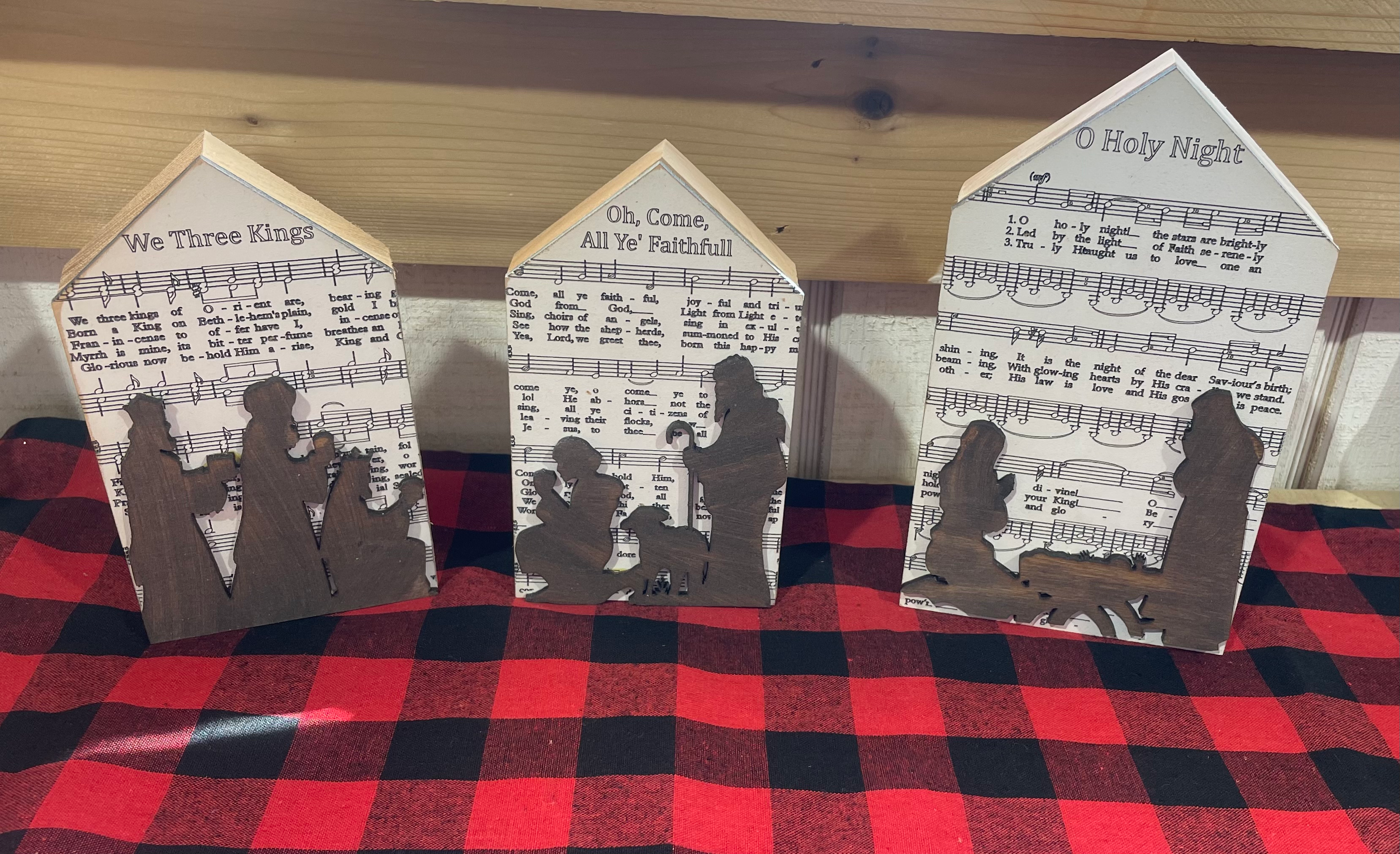 Holiday Music Decor blocks