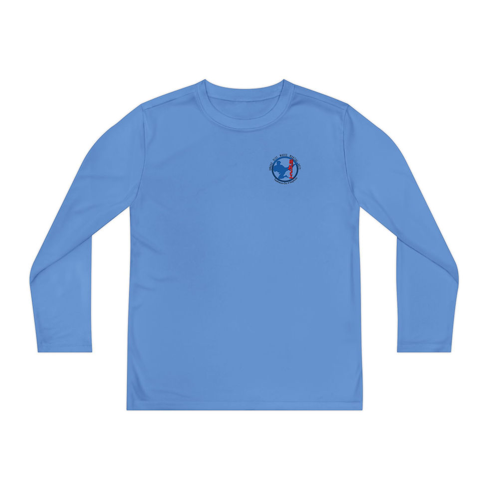 Thumbnail: Moisture-wicking Youth Long Sleeve Competitor Tee (logo front only)