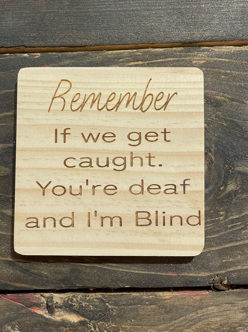 Thumbnail: Funny wood coasters - multiple sayings