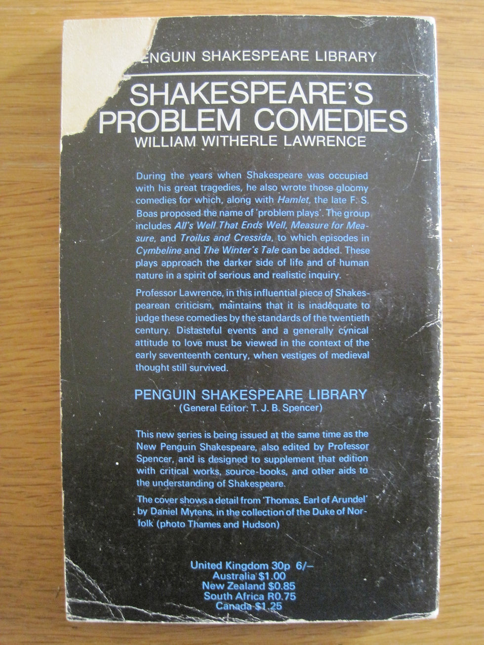 Thumbnail: Shakespeare's Problem Comedies  by  William Witherle Lawrence
