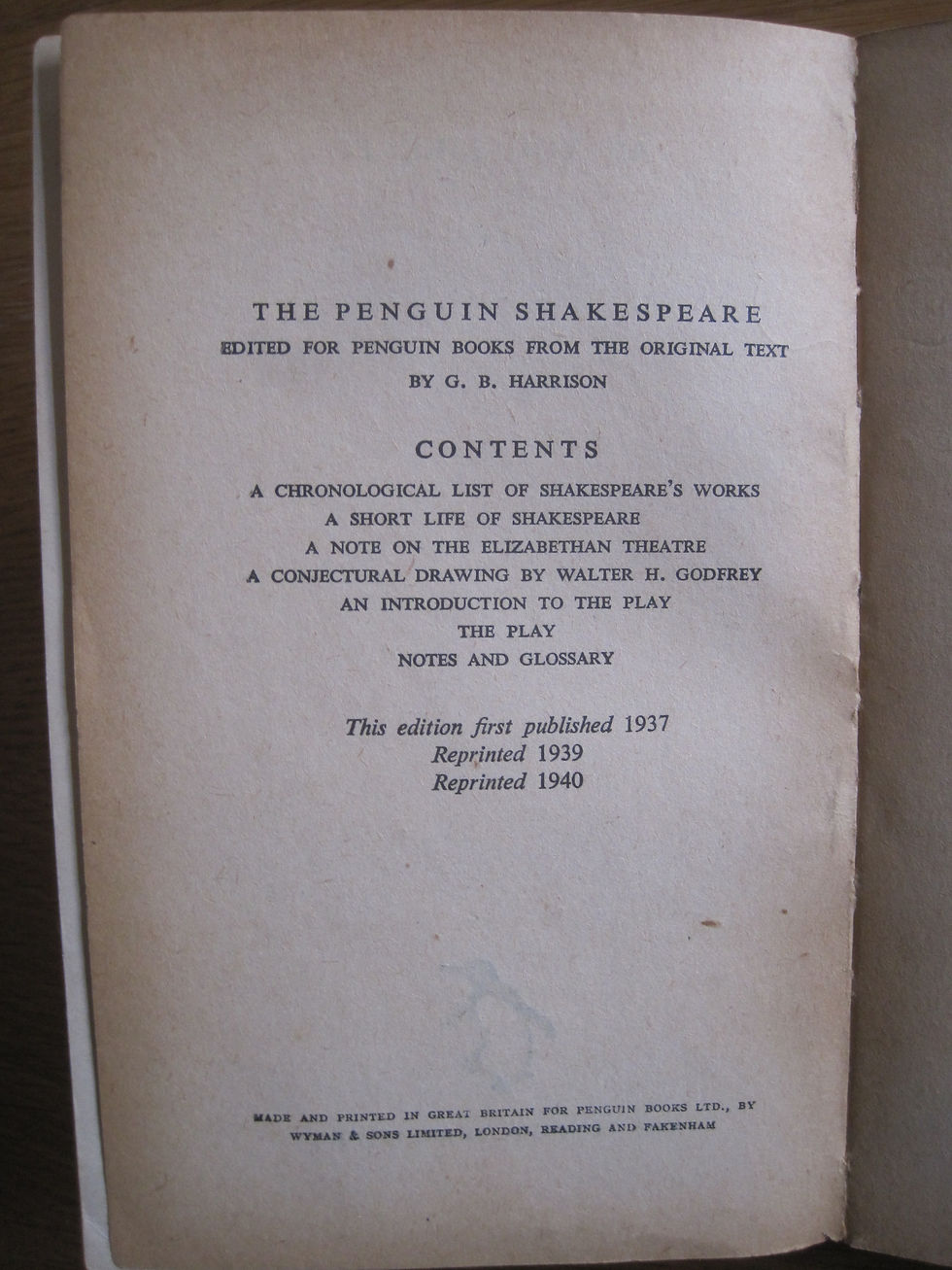 Thumbnail: The Penguin Shakespeare: As You Like It   Editor: G. B. Harrison