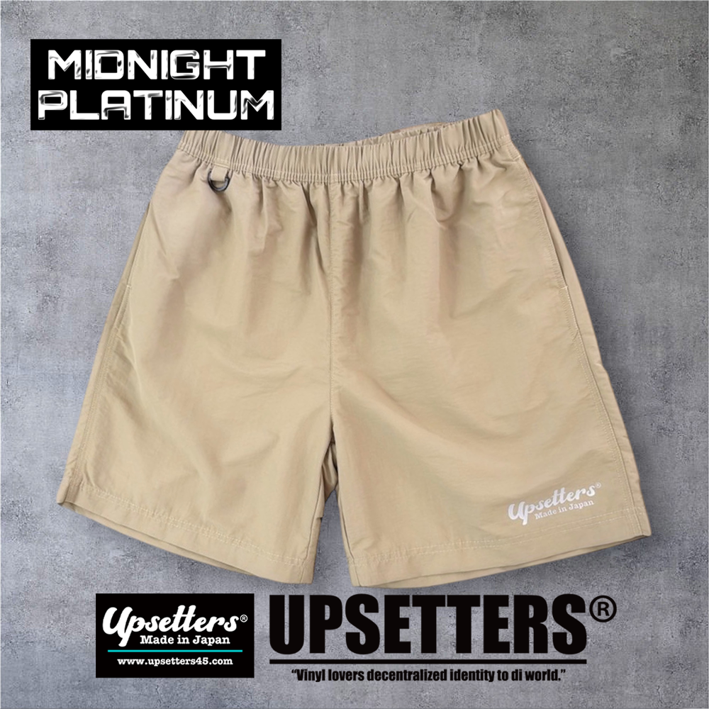 “MIDNIGHT PLATINUM” Nylon Shorts(Beige)