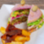 Falafel Club Sandwich