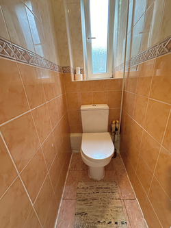Separate bathroom and toilet