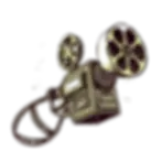 Create a vintage-style engraving illustration in dark green line art of an old-fashioned m