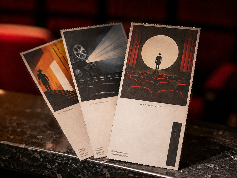 Billets de cinéma papier pour exploitants de salles de cinéma