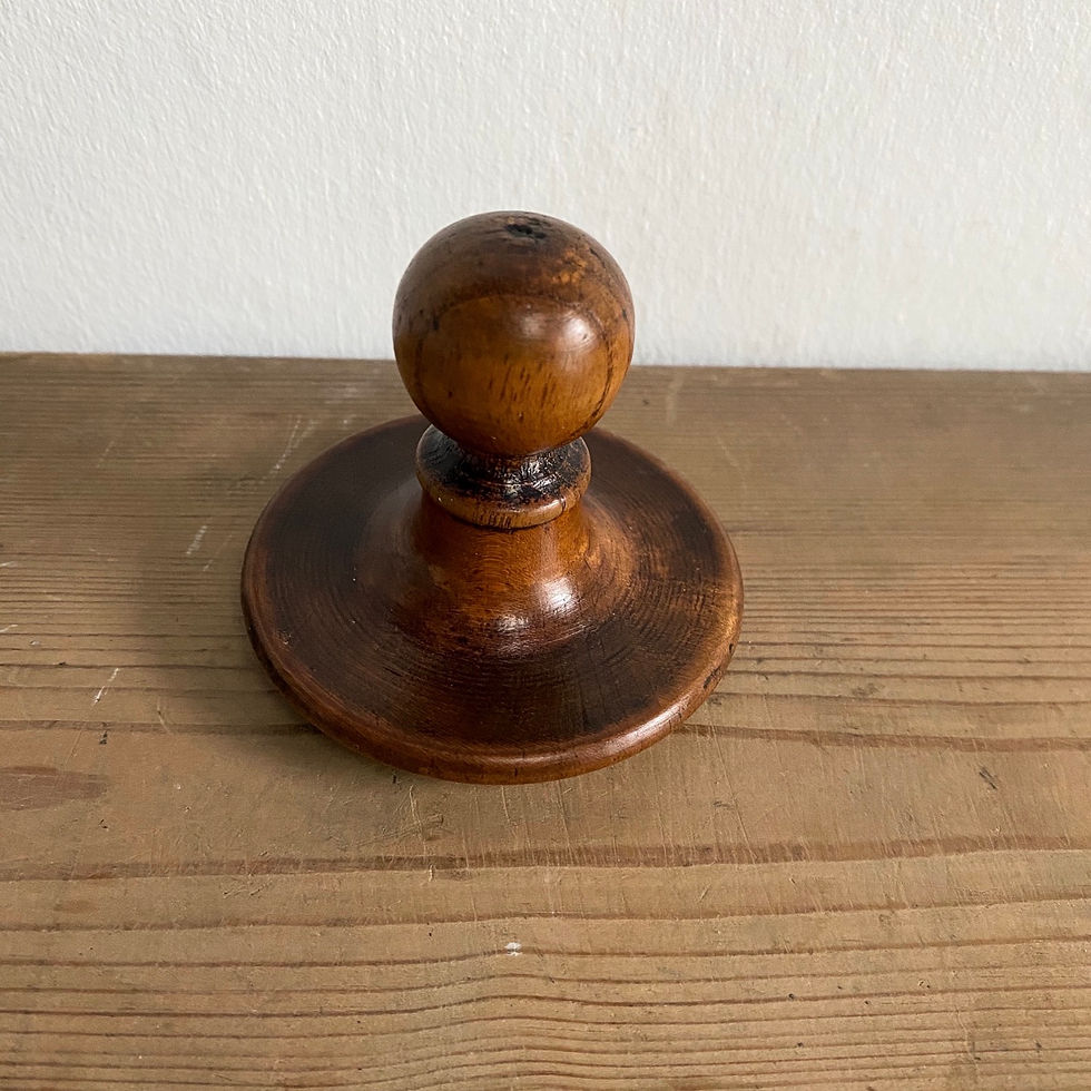 Antique Treen Darning Mushroom
