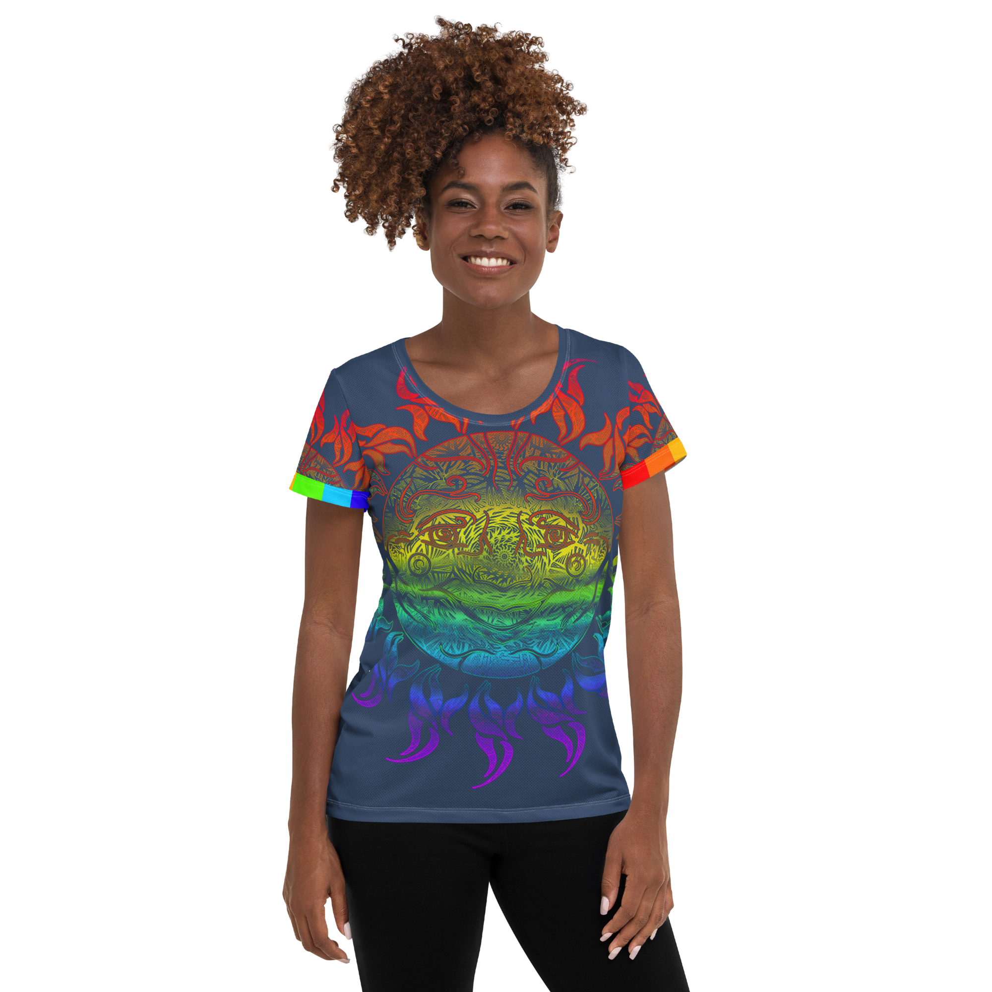 Equality Sun Faded Harmony Women's Athletic T-shirt
