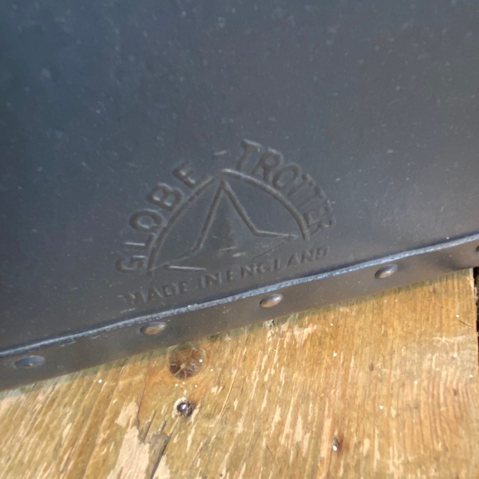 Thumbnail: Small Vintage Grey Flight Globe Trotter Suitcase 
