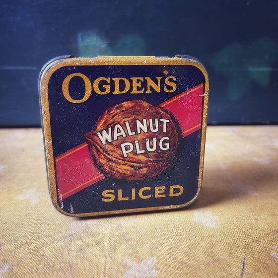 Ogden's Walnut Plug Tobacco Tin