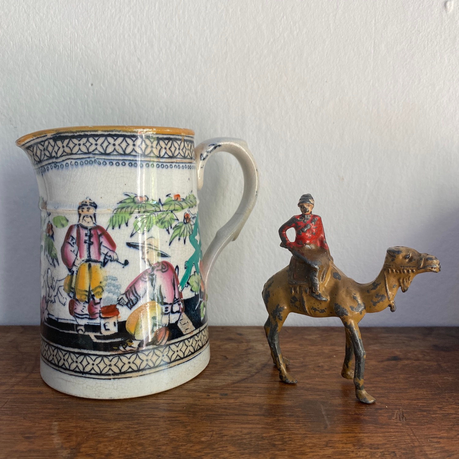 Vintage Lead Camel and Rider 