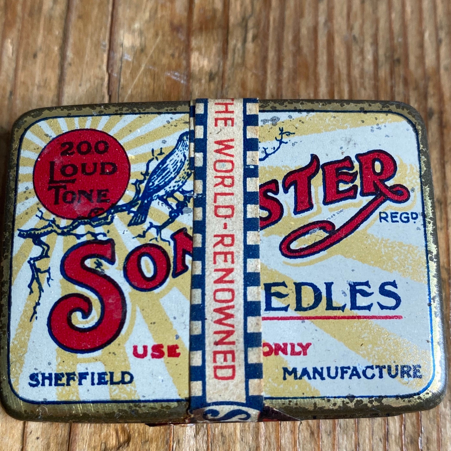 Antique Unopened Gramophone Needle Tin
