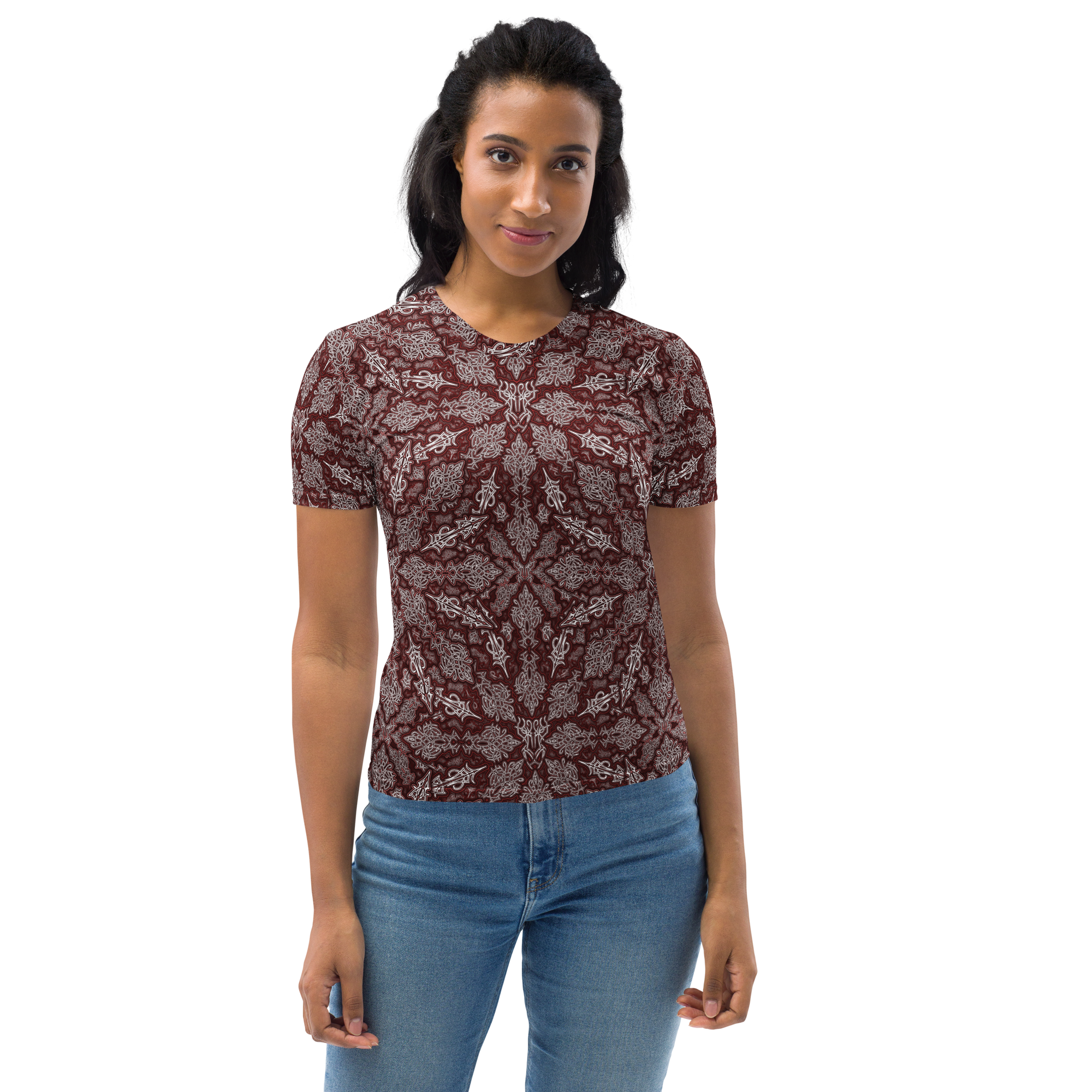 1A1623 Lion Crest Ruby Women's T-shirt