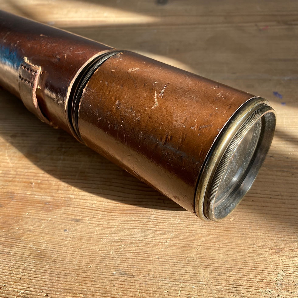 Thumbnail: Antique Four Fold Brass Telescope
