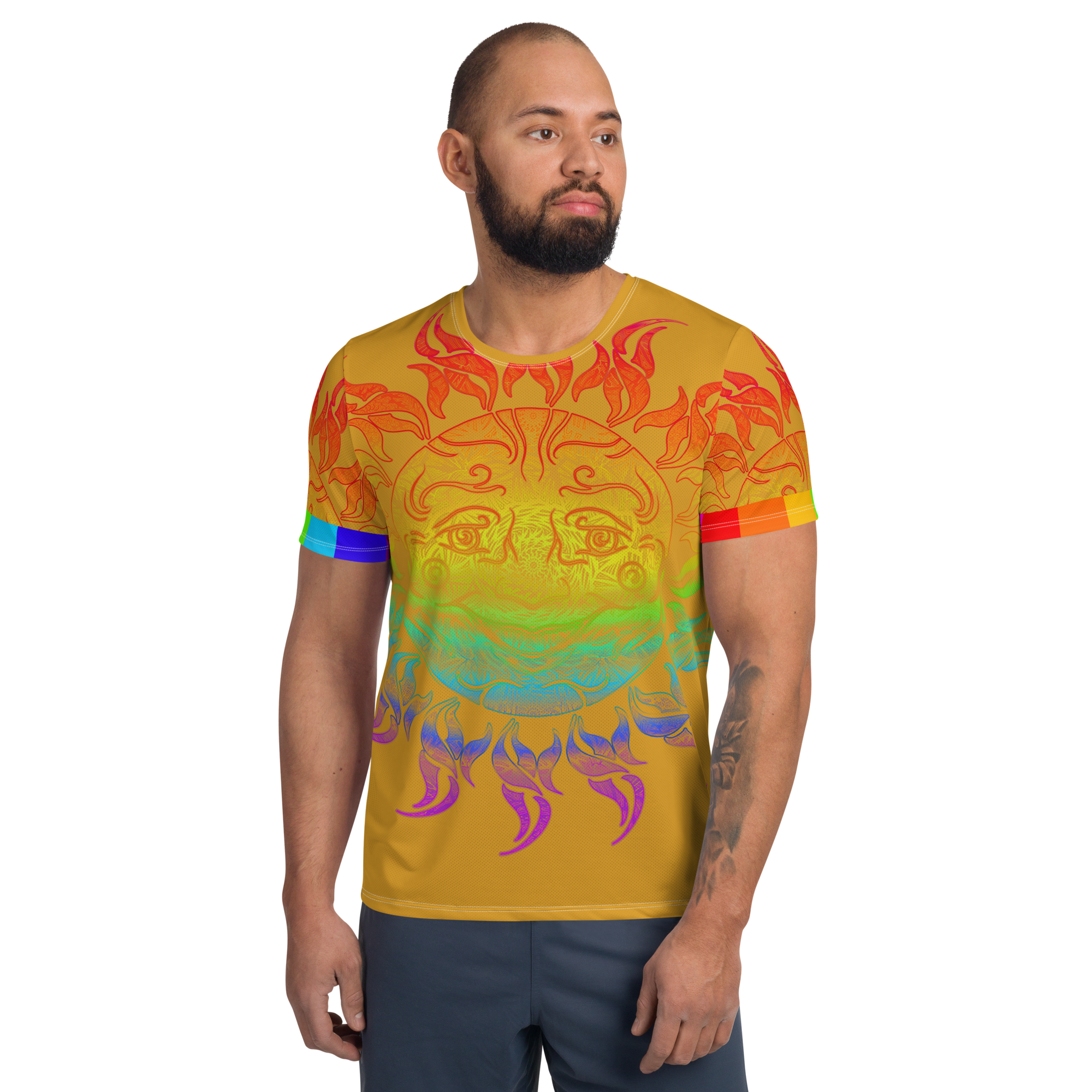 Equality Sun Faded Light Men's Athletic T-shirt