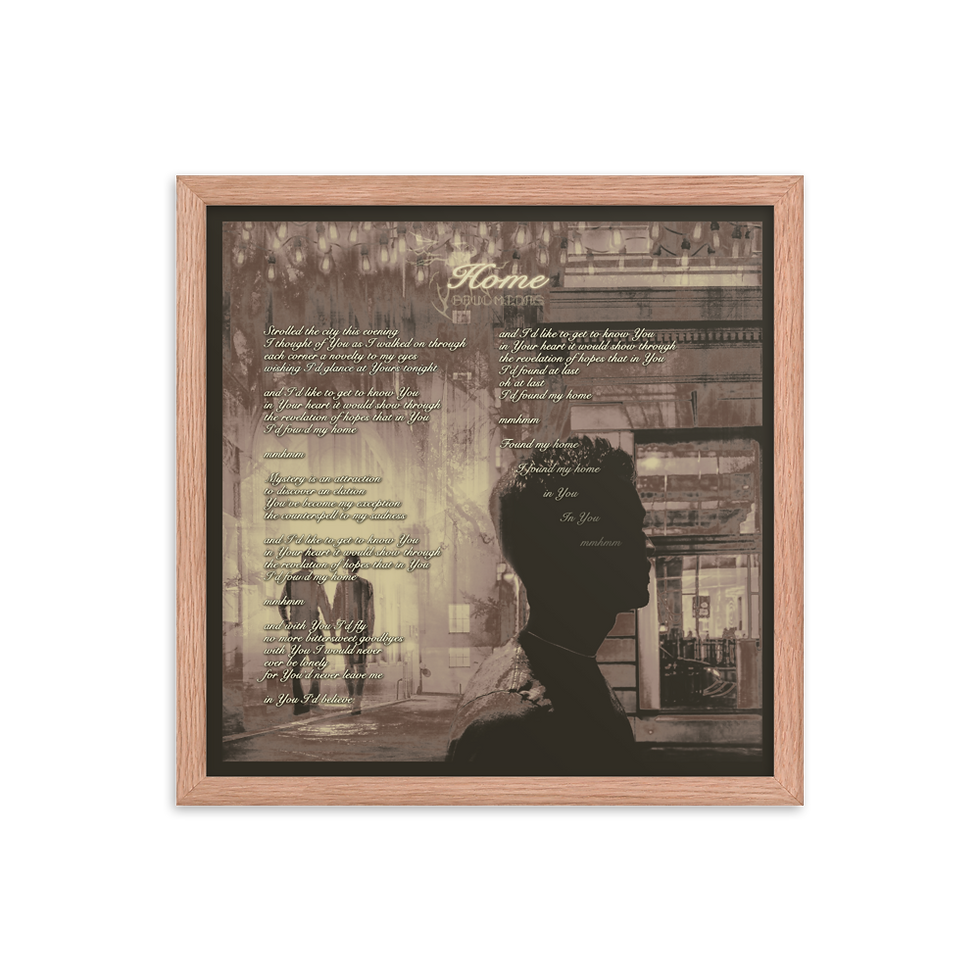 Thumbnail: Home Lyrics Framed poster