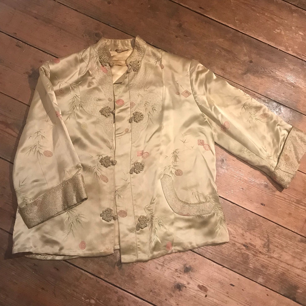 Vintage Washed Gold Chinese Jacket