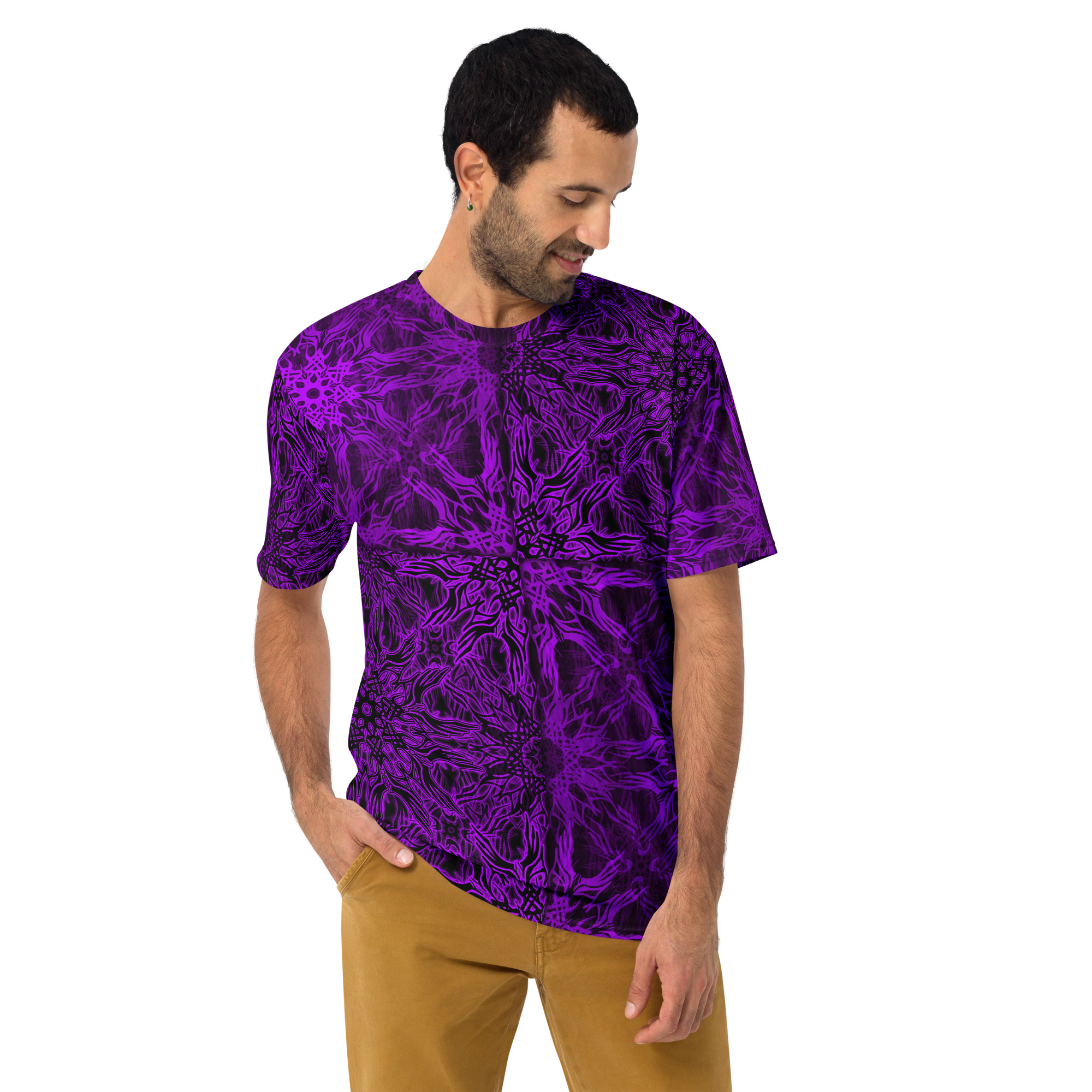 320Ω24 Estampado Violeta Men's T-shirt